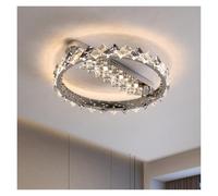 Modern Led Warm Ceiling Lamps Designer Luxury Crystal Ceiling Light For Living Master Room Romantic Bedroom Ring Lustres