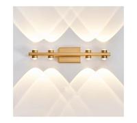 Modern Linear Mirror Wall Lights Brushed Aluminum Hardwired Led Wall Sconces Fixture Home Decor Bathroom Wall Lamp For Bedroom(44Cm)/41Cm