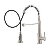 Modern ll-Out Kitchen Faucet Stainless Steel with Dual Spray Modes Compact Brushed Nickel Design for Space Efficiency Easy Installation Sleek & Stylish Upgrade