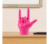 Modern Love You Finger Gesture Statue Figurine Rock Hand Sculpture Music Gesture