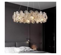Modern Lucky Grass Ceiling Chandeliers Crystal Ring Living Dining Room Pendent Lamp