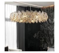 Modern Lucky Grass Ceiling Chandeliers Crystal Ring Living Dining Room Pendent Lamp