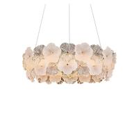 Modern Lustre Glass Flower Led Chandeliers Lighting