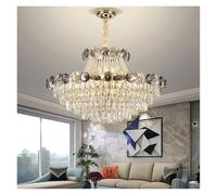 Modern Lustre Hanging Light Luxury Duplex Living Room Crystal Chandeliers for Staircase Villa Hotel Lobby Pendant Lights
