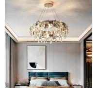 Modern Luxury Butterfly Crystal Led Pendant Lights Lustre Bedroom Living Room Decor Hanging Light Fixture Indoor Lighting Lamp