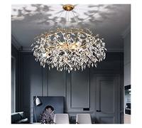 Modern Luxury Gold Crystal Lighting Large Led s Fixtures for Living Room Hotel Hall Art Decor Hanging Lamp (Color : 4Heads Size : Threecolorlight) (8headsceiling Whitelight)