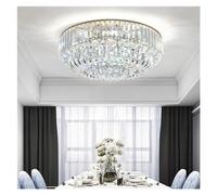 Modern Luxury Gold LED Ceiling Lights Compatible with Dining Room Round Big Ceiling Lamp Home Decor Crystal Chandelier Lustre Luminaria ,Fixture