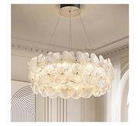 Modern Luxury Leaf Glass Chandelier Crystal Pendant Light For Bedroom Living Dining Villa Shell,lampadario