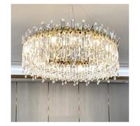 Modern Luxury LED Crystal Chandeliers Home Living Dining Room Lighting Villa Decoration Ceiling Pendant Lights Indoor Fixtures