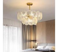 Modern Luxury Shell Glass Ceiling Chandeliers Living Dining Bedroom Pendent Lamp Home Decor Hanging Lighting Fixtures E14 Luster