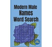 Modern Male Names Word Search