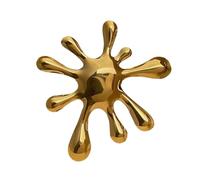 Modern Meets Spilla Vintage Irregolare Modello Spilla Moda Metallo Geometrico Circolare Pin per Varie Occasioni Irregolare Liquid Pattern Pin, One Size, come descritto