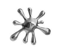 Modern Meets Spilla Vintage Irregolare Modello Spilla Moda Metallo Geometrico Circolare Pin per Varie Occasioni Irregolare Liquid Pattern Pin, One Size, come descritto