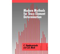 Modern Methods for Trace Element Determ - Vandecasteele, Block - 1997