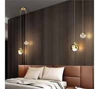 Modern minimalist crystal chandelier luxurious bedroom headboard Nordic minimalist long line living room home decoration lighting fixtures