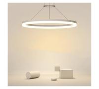 Modern Minimalist Led Pendant Lamp For Living Room Bedroom Dining Kitchen Black White Ring Hanging Light Indoor Home Art Decoration Chandelier