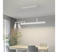 Modern minimalist long strip iron chandelier dining table home counter dining room light luxury decorative lighting fixtures