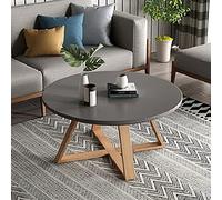 Modern Nesting Coffee Tables Set di 2 tavole rotonde piccole per Living Room and Bedroom Minimalist Stacking Side Tables for Balcony Sturdy and Easy Assembly Grey 70 x 70 x 45 cm