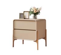 Modern Nightstand Set - End Table & Dresser for Bedroom - Contemporary Bedside Table with Storage Drawers - Small Night Stand for Farmhouse Décor - Light Color