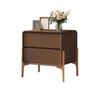 Modern Nightstand Set - End Tables & Dresser for Bedroom - Contemporary Bedside Table with Drawers - Stylish Storage Cabinet - Small Nightstands for Farmhouse Decor (Color: Brown)