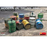 Miniart 1:3 5 Modern 200L Oil Drums Kit Modello