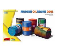 Modern Olio Drums 200lmaquette Personaggio 200l MiniArt 24008 1:2
