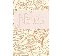 Modern Orange Floral Notebook by Jot Club - 200 Premium Blank Pages, Aesthetic Flower Design, Elegant Journal for Writing, Notes, Ideas & Gifting - Minimalist Stationery for Women & Teens