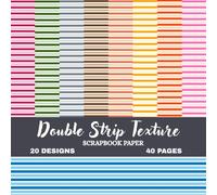 Modern Plaid Stripes Scrapbook Paper Pack: Trendy Double Stripe Patterns | 8.5 x 8.5 Inch Craft Paper Book | 20 Unique Designs | 40 Double-Sided Pages for Scrapbooking, Journaling & DIY Projects