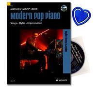 Modern Pop Piano - Songs, Styles, Improvisation - Consigliato dal Popakademie Baden-Württemberg - Scuola di pianoforte [ note con CD ] con clip a forma di cuore