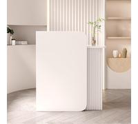 Modern Reception Desk with Lockable Drawer - Elegante frontalino per checkout al dettaglio Beauty Salon and Clothing Store - Compact Receptionist Furniture Solution