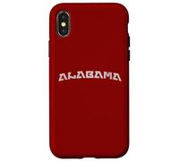 Modern Retro Alabama Distressed Style Print Custodia per iPhone X/XS