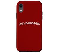 Modern Retro Alabama Distressed Style Print Custodia per iPhone XR