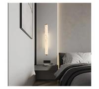 Modern Room Decoration With This Long Marble Wall Mounted Lights, Black Gold All Brass Alabaster Wall Lights For Bathroom