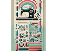 Modern Sewing-Themed 6x9 Notebook with 100 Lined Pages for Creative Crafters