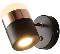 Modern Simple Black/White Aluminium Acrylic Material Art Wall Sconces Led Rotatable Lamp Holder Wall Lamp Indoor Wall Lights Bedroom and Living Room Wall Mount Light Fixtures/K