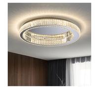 Modern Simple Crystal Circle Lamp Ceiling Chandelier Living Room Bedroom Study Decorative Led Indoor Lighting