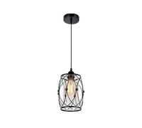 Modern simple style E27 screw-mouth single-head creative birdcage hollow metal lamp, loft dining room and bedroom chaner.