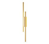 Modern Simple Wall Sconce Lighting, Gold/Black Linear Strip Sconces Fixtures, Minimalist Vanity Light Mounted Lamp, Indoor Lights for Living Room Bedroom Bedside Makeup