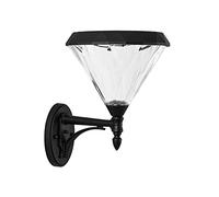 Modern Solar Outdoor Wall Sconce Exterior Light Fixture Wall Mount With Black Aluminum Front Door Light Waterproof Porch Light Outdoor Wall Outside Lights For House, Garage, Courtyard