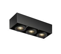 Modern Surface Mounted 7W*3 Square LED Downlights, Honeycomb Anti-Glare High-Brightness Spotlights, Detachable COB Ceiling Light, CRI 90+ Angle 24° Indoor Ceiling Lighting, AC110-110V Fittings(3000k)