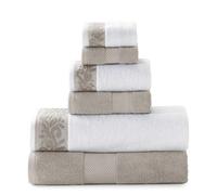 Modern Threads 2 asciugamani da bagno 2 asciugamani da bagno, in cotone, colore tortora, standard