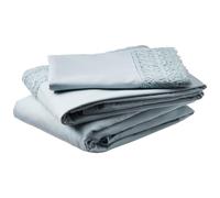 Modern Threads Lenzuola in microfibra morbida con pizzo all'uncinetto - Lussuose lenzuola in microfibra - Include lenzuolo piano, lenzuolo con an