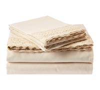 Modern Threads Lenzuola in microfibra morbida con pizzo all'uncinetto - Lussuose lenzuola in microfibra - Include lenzuolo piano, lenzuolo con an