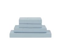 Modern Threads Lenzuola in morbida microfibra a tinta unita, lussuose lenzuola in microfibra, include lenzuolo piatto, lenzuolo con angoli con tasche profonde e federe, per letto queen size, colore:
