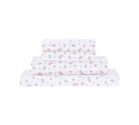 Modern Threads Soft Printed Luxurious Microfiber Bed Sheets Set Lenzuola Stampa Rose, Microfibra di Poliestere, Avorio, Completo