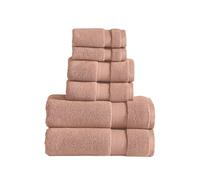 Modern Threads Lussuoso set di 6 asciugamani ad asciugatura rapida - Peluche e ultra assorbente per un'esperienza spa, argilla