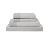 Modern Threads Pacific Coast Textiles, Set di Lenzuola in Microfibra con Pizzo all'Uncinetto, 4 Pezzi, Colore: Grigio Tortora