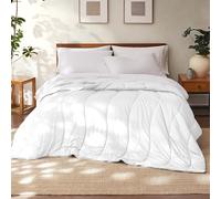 Modern Threads Tencel Lyocell Luxury Ultra Soft Down Alternative Comforter, bianco, queen size