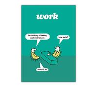 Modern Toss Brainbox Candy - Taccuino ufficiale formato A5, divertente e divertente, con scritta "Early Retirement"