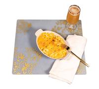 Modern Twist PLJRFGLD Tovaglietta, Jardin, 35x40 cm, in Silicone, Oro